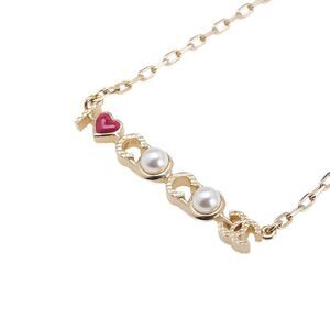 Chanel I LOVE COCO Heart Motif Pearl Necklace